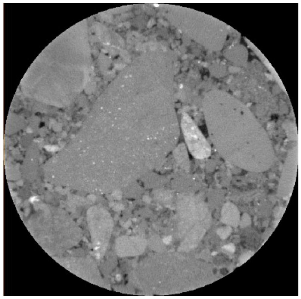 Conglomerate granularity evaluation method based on CT three-dimensional model reconstruction