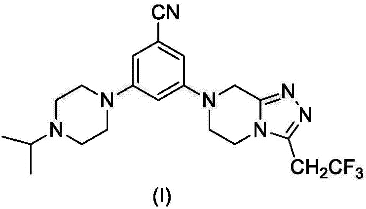 Piperazine triazole structure compound of ethylene-propylene piperazine and application thereof