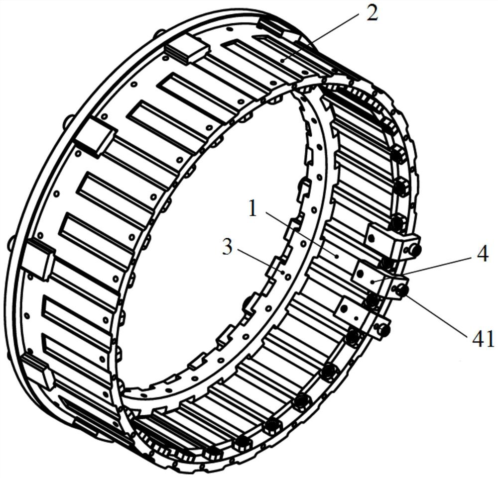 Mounting tool for magnetic steel of outer rotor motor