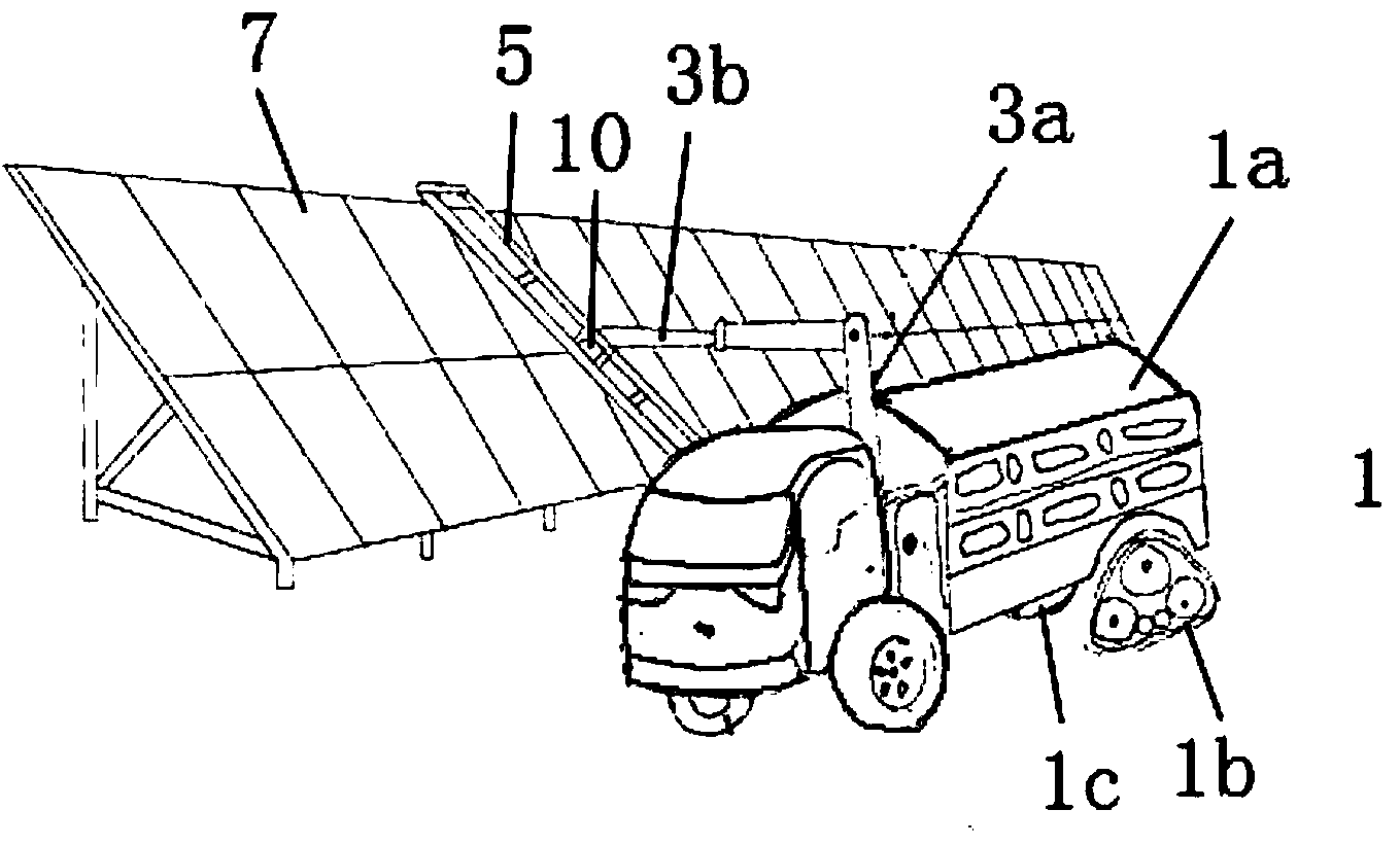 Non-contact solar cell panel cleaning device