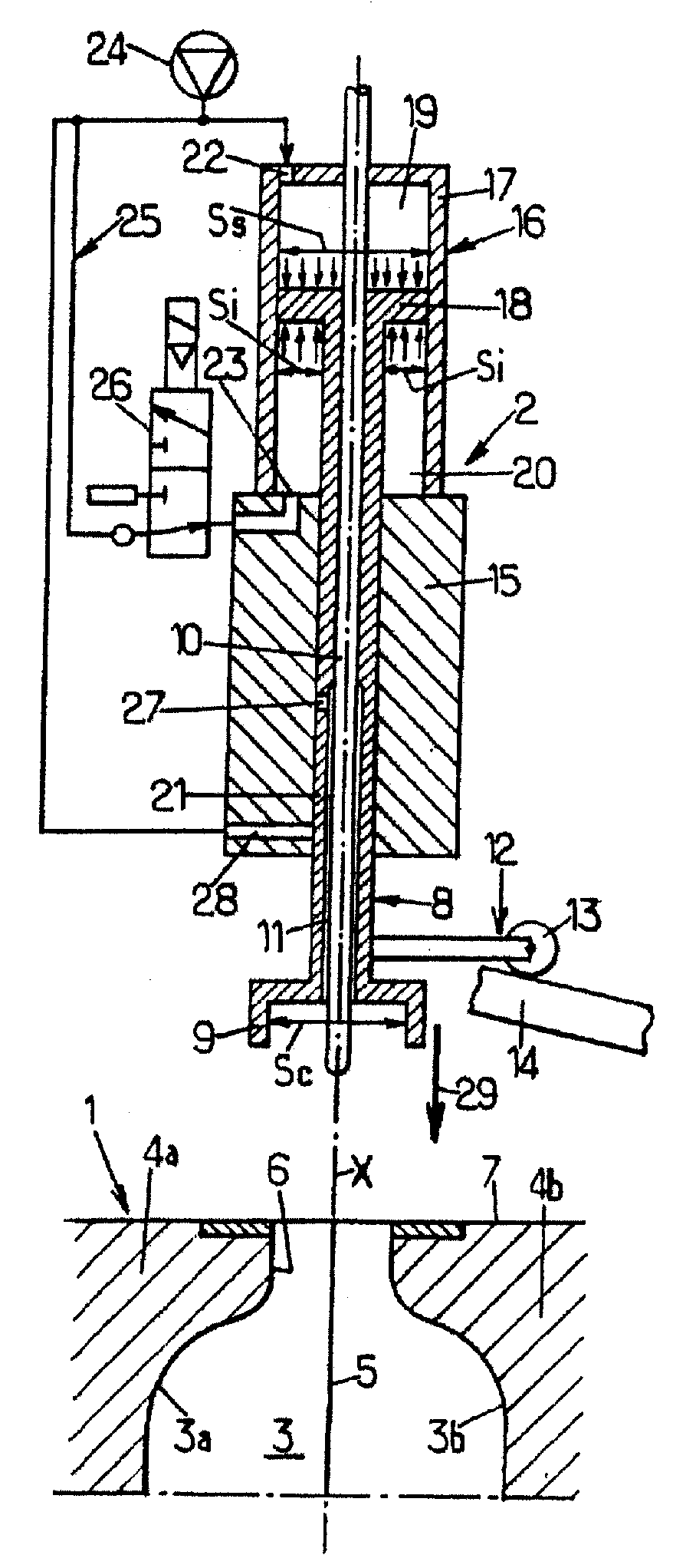 Device for moulding thermoplastic containers by blow-moulding or stretch blow-moulding