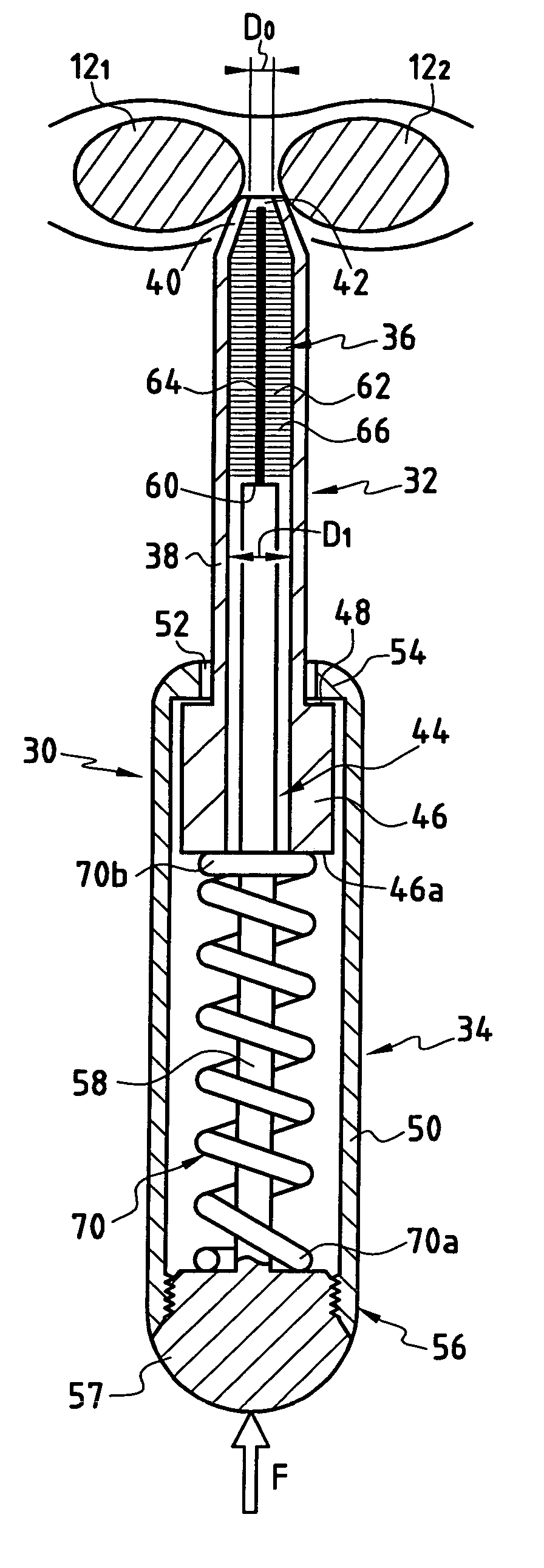 Device for cleaning interdental spaces