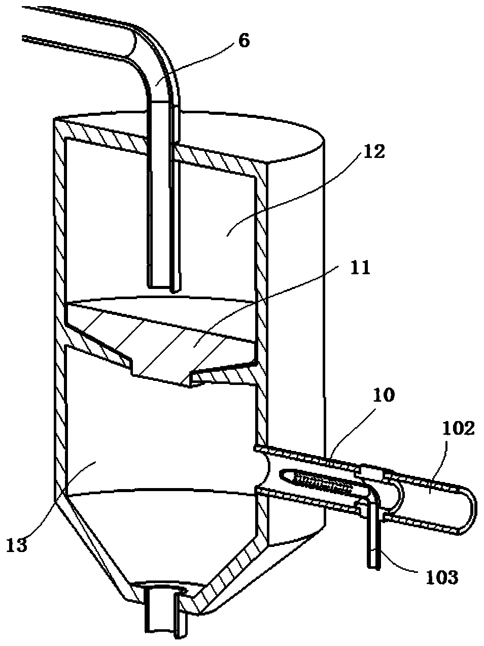 Urban sewage treatment device and sewage treatment process method thereof