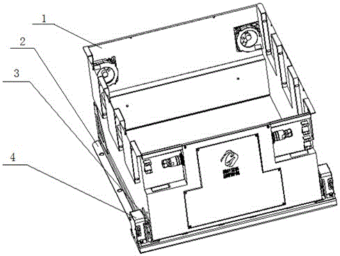Jaw-type locking mechanism of electric vehicle battery box