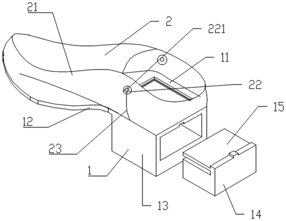 Micro-electromagnetic therapy conductive shoe structure and preparation method thereof