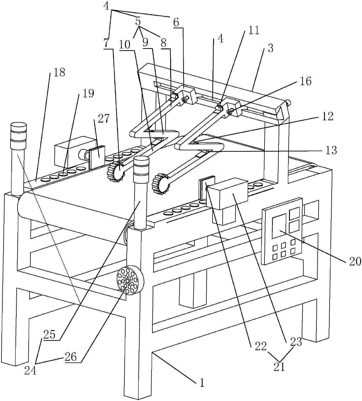 Paperboard conveyor for preventing paperboards from falling and use method thereof