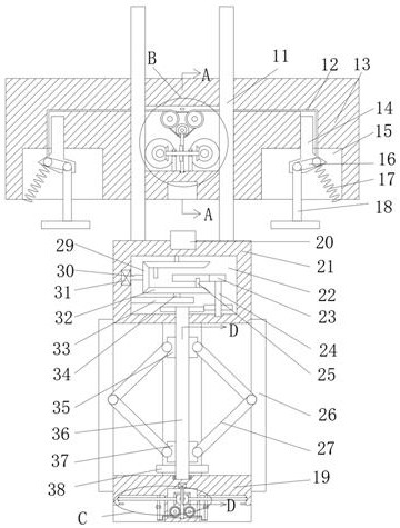 A sewer sludge cleaning device