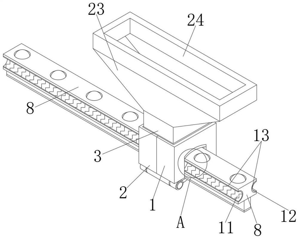 Linear guide rail assembly with protection function for dust at high temperature