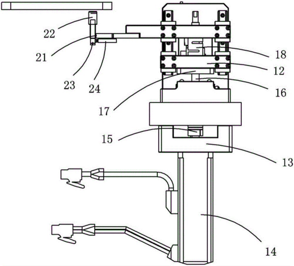 Positioning device based on push-pull test and positioning method thereof