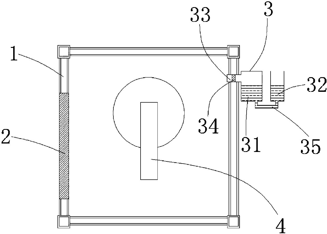 Device of absorbing laser welding flue gas