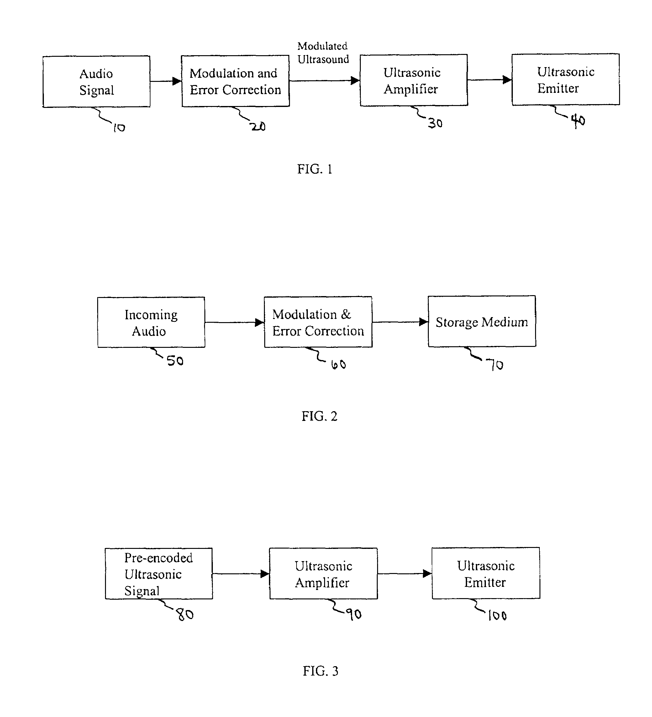 System for playback of pre-encoded signals through a parametric loudspeaker system