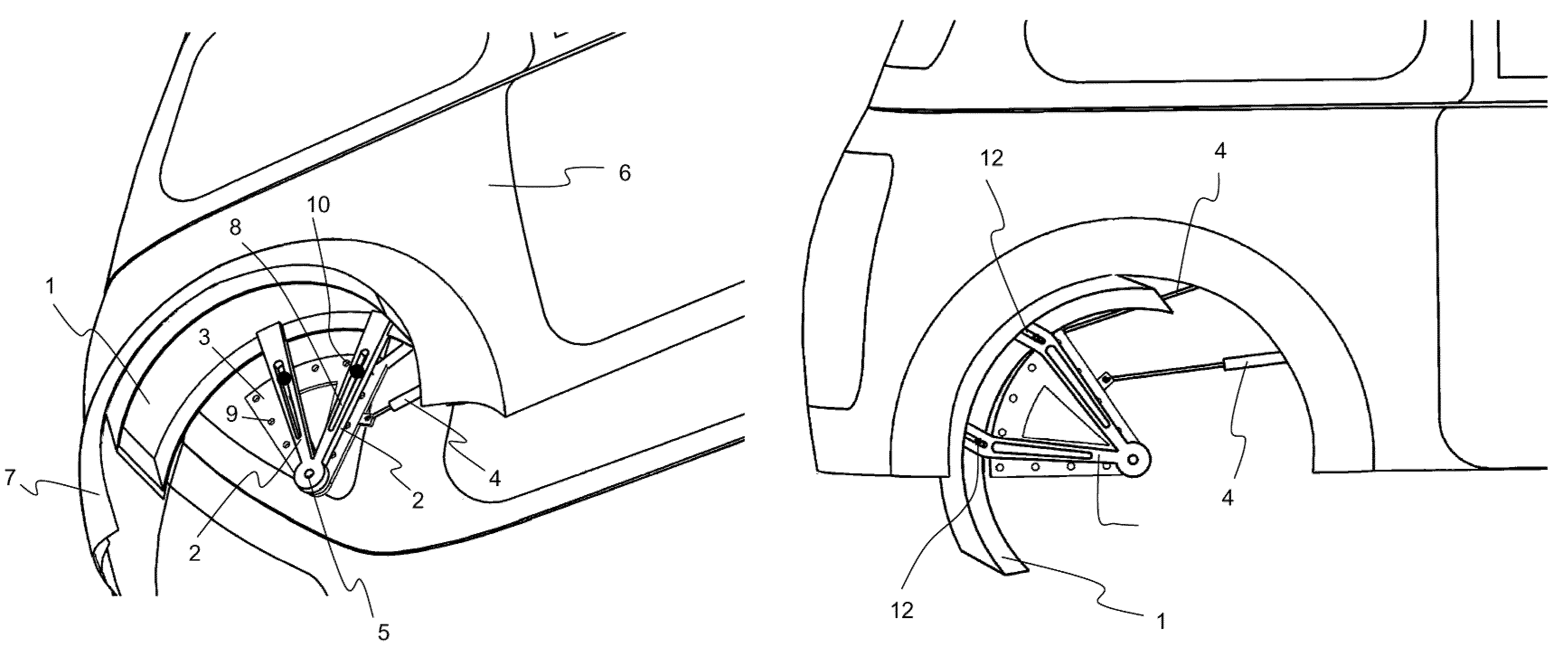 Retractable Mud Flap For Vehicles
