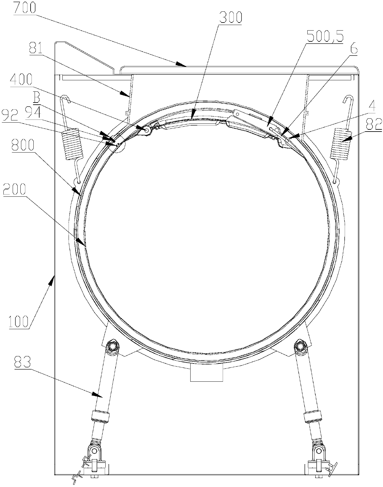 Drum of washing machine and washing machine