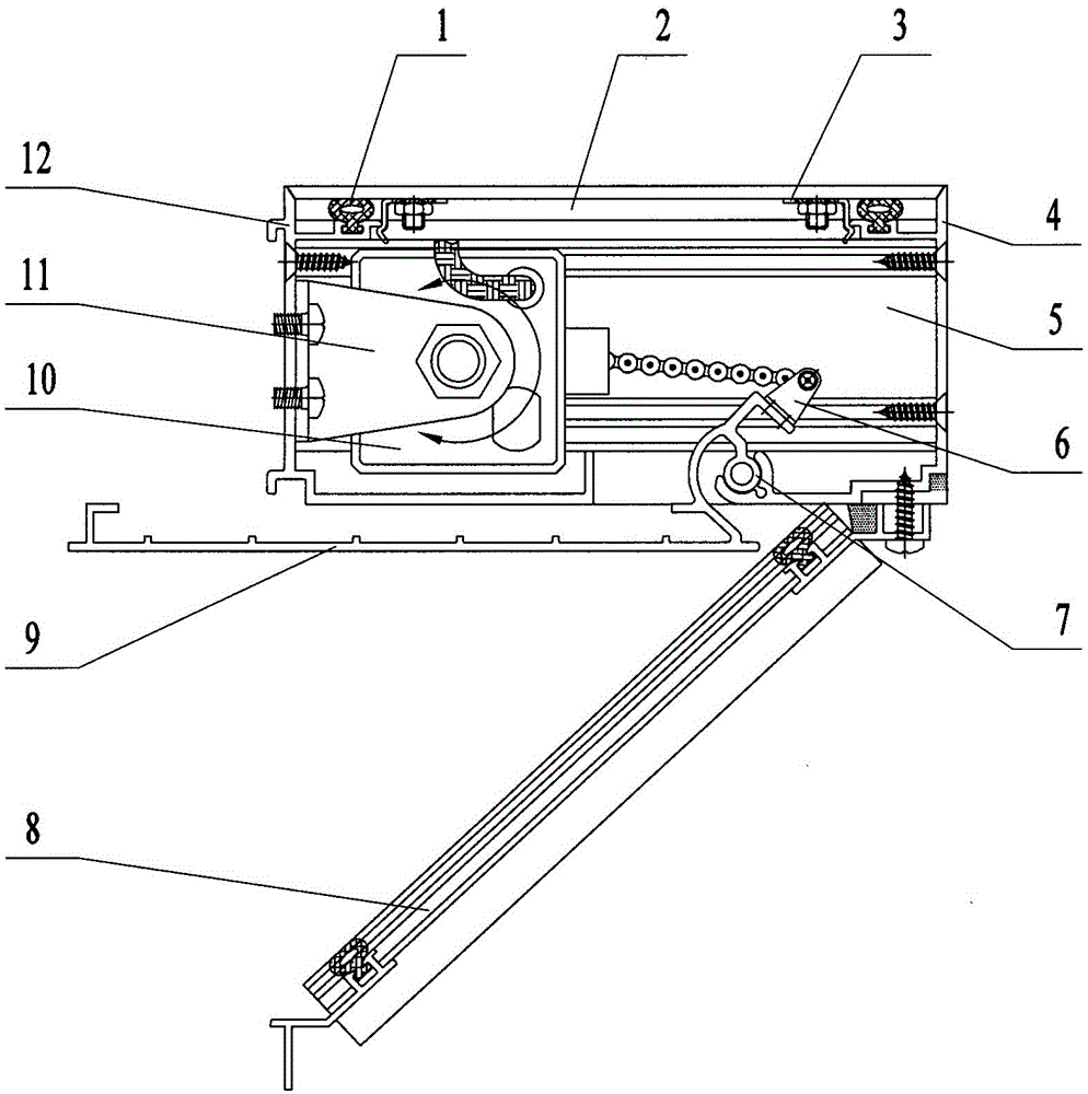 Assembly type sealing ventilator of curtain wall