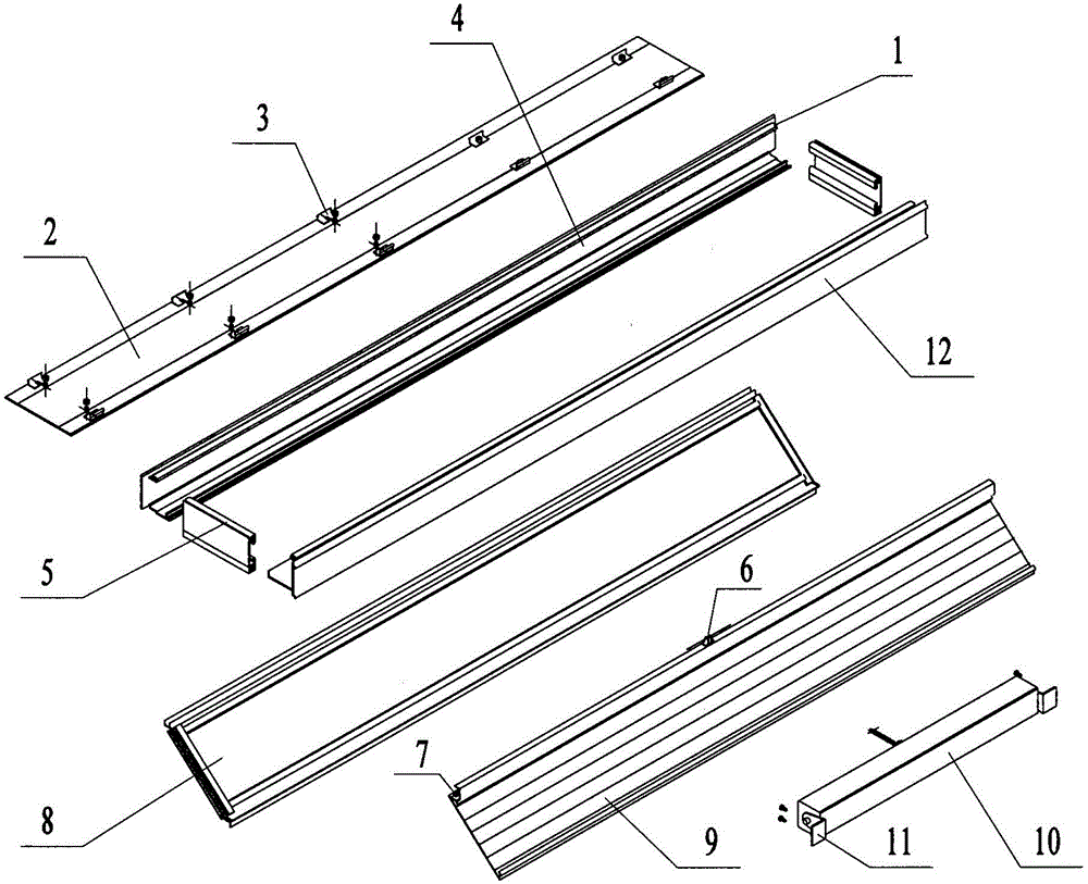 Assembly type sealing ventilator of curtain wall