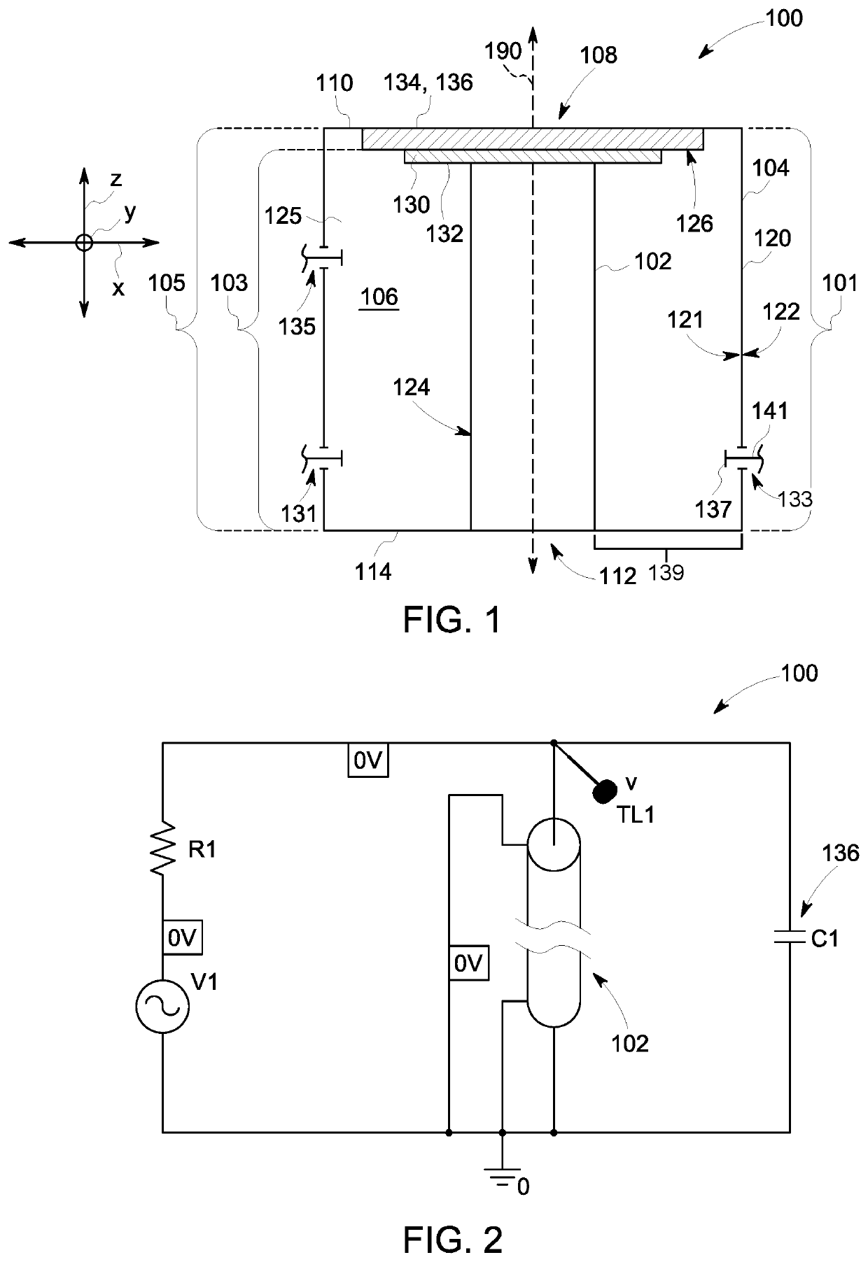 Radiofrequency power combiner or divider having a transmission line resonator