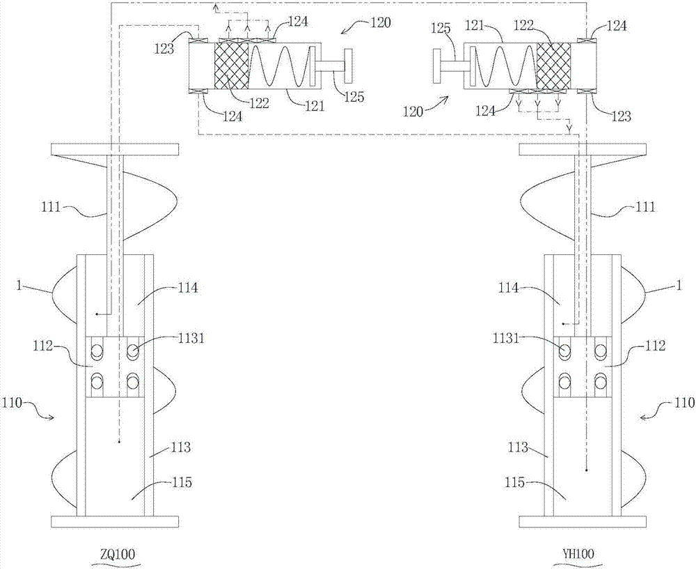 Linkage shock absorber device