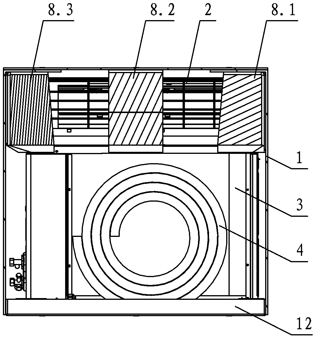 Packing device of split air conditioner and method for packing split air conditioner by using packing device