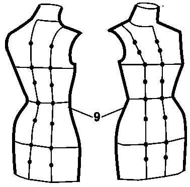 Mannequin specially suitable for testing power storage capability of parts of solar clothes and testing method