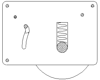 An embedded silent automatic buffer pulley device