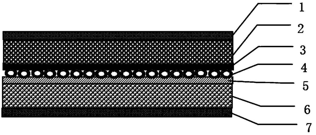 Multi-layered broadband sound absorption and insulation material and preparation method thereof