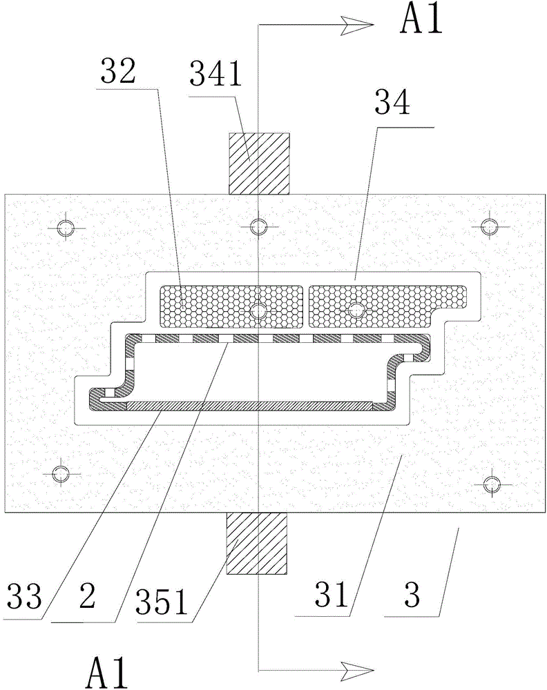 Metal sectional material and wood-plastic co-extrusion moulded composite plate as well as preparation method thereof