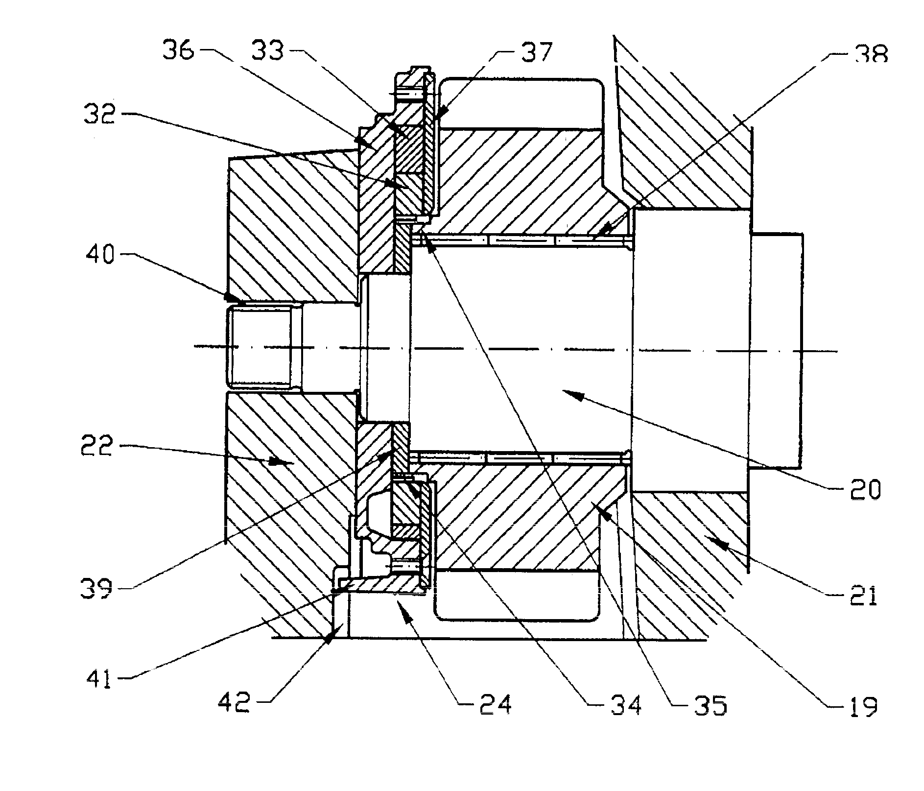 Lubrication device for stage-geared gearbox