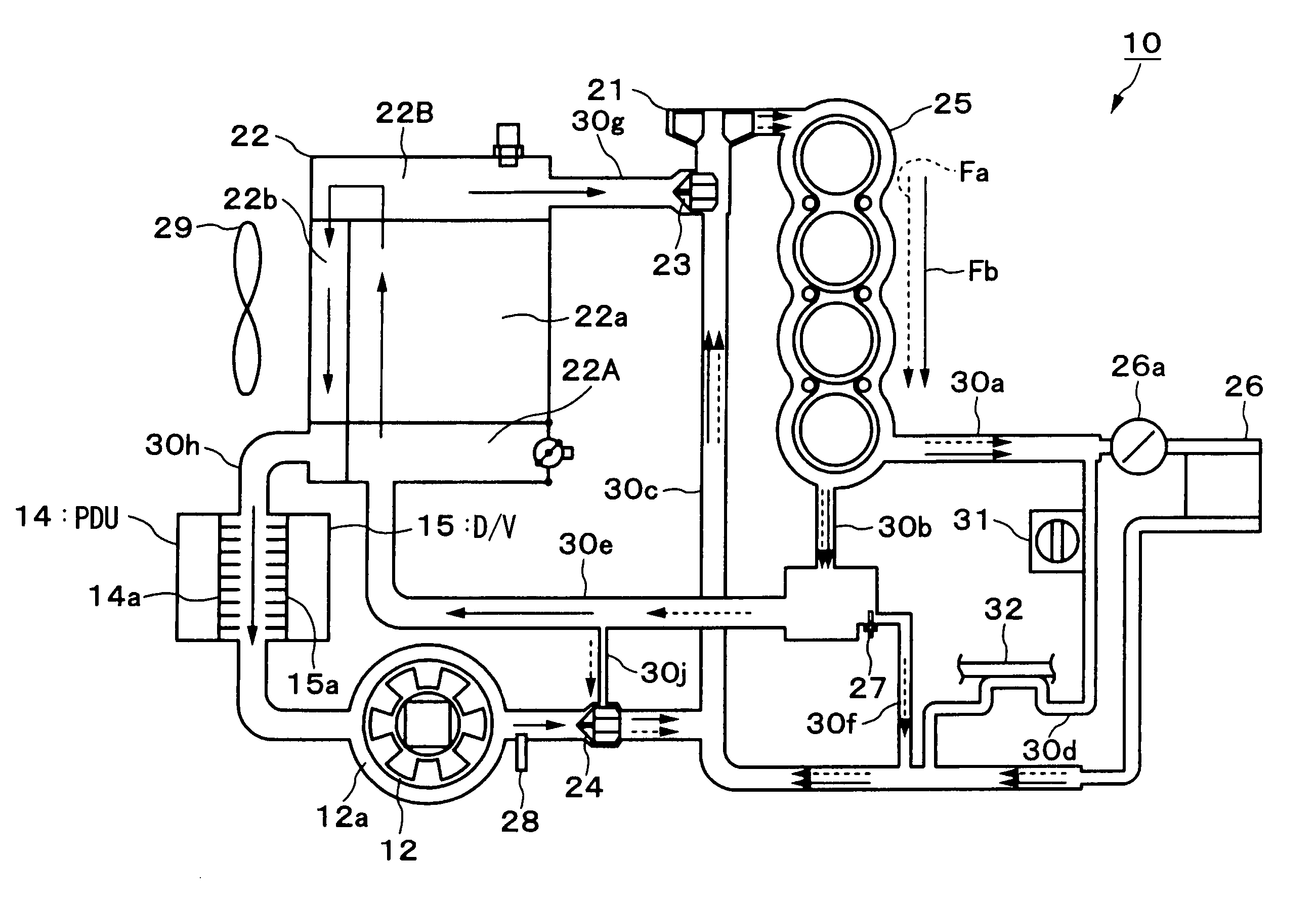 Cooling apparatus for hybrid vehicle