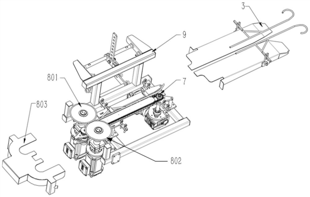 Chicken neck cutting device for assembly line work