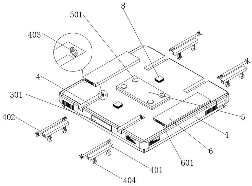 Multidirectional placement bracket for automobile ECU (Electronic Control Unit) controller