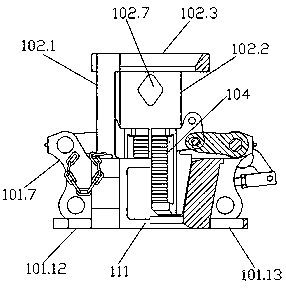 C-type pneumatic chuck and production method thereof