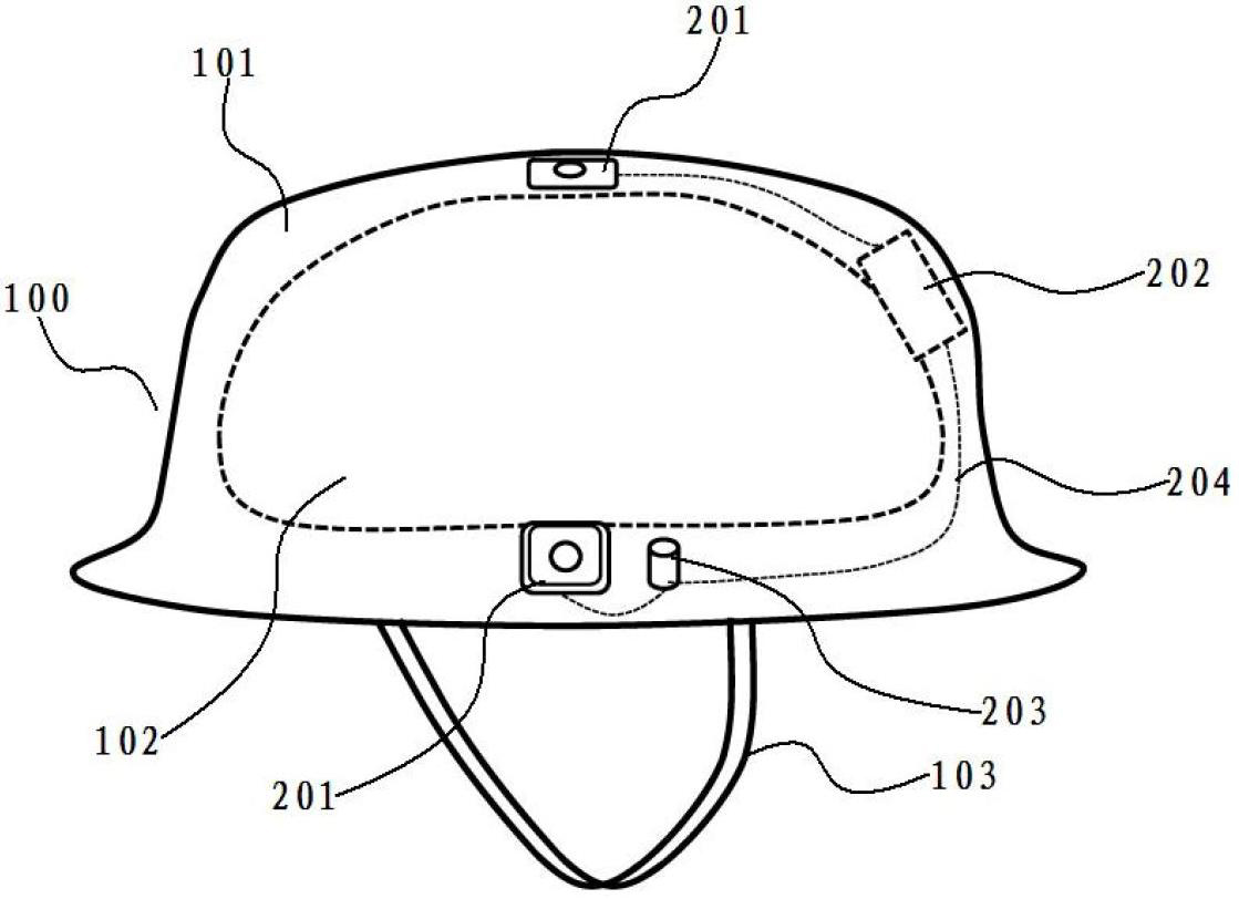 Electronic safety helmet and method for monitoring safety of location