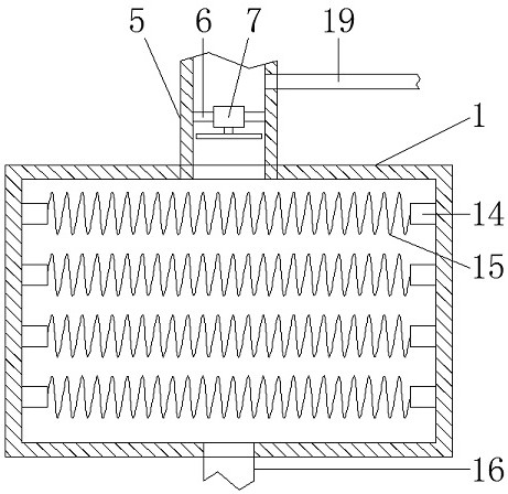 A compartment electric heater capable of uniform heating with an induced air duct