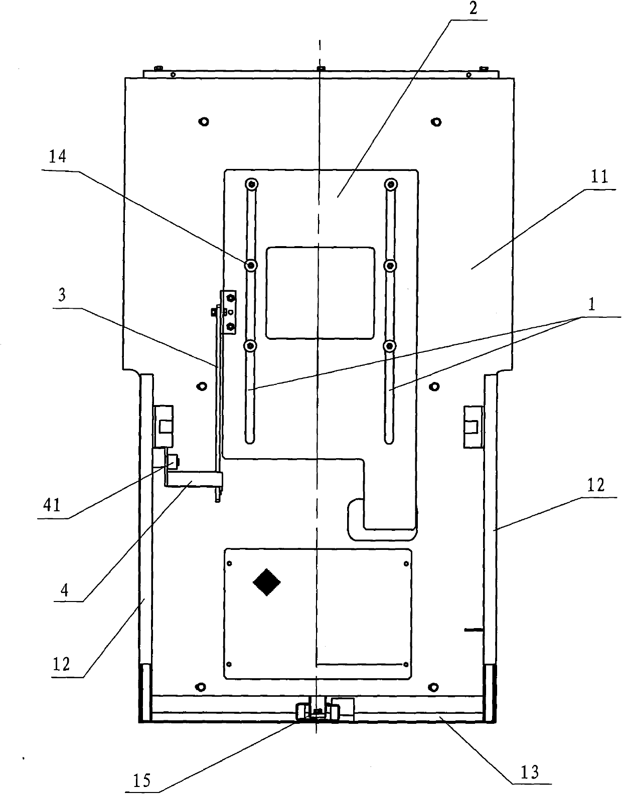 Valve mechanism of main contact system of direct-current switch cabinet