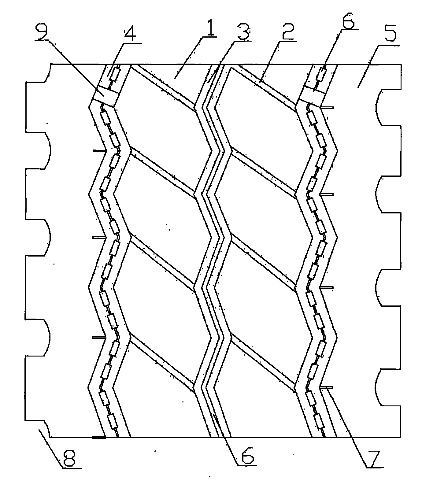 Tire tread for load-carrying automobile