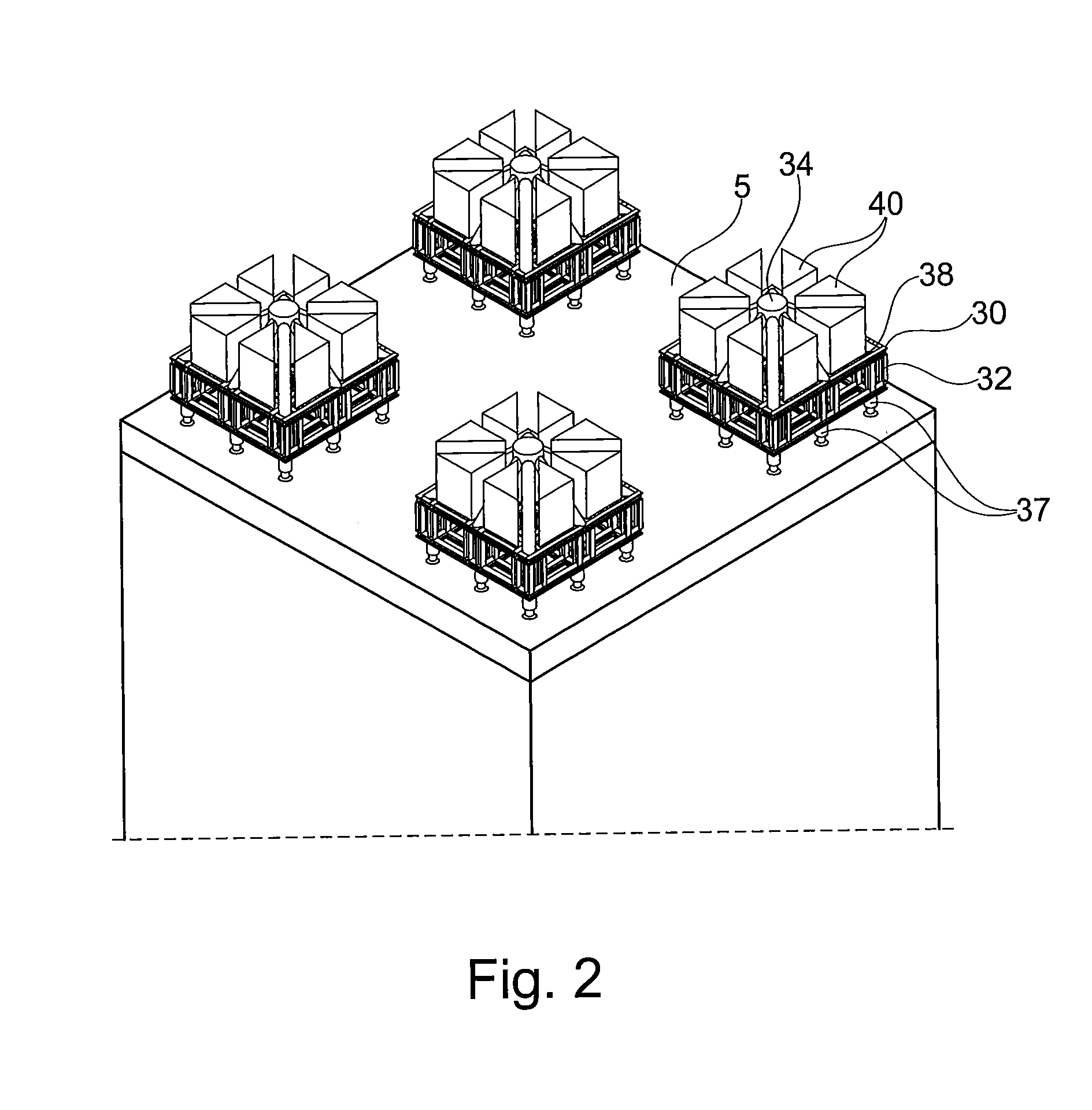 Method for anchoring a structure in a bed of a body of water and underwater foundation