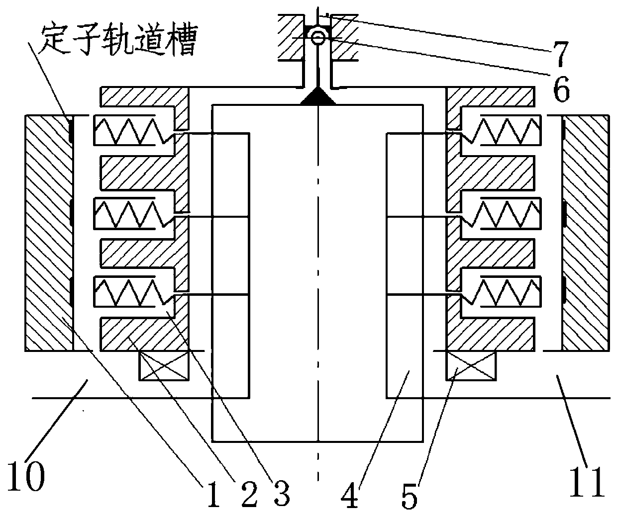 Radial multi-row vertical piston pump