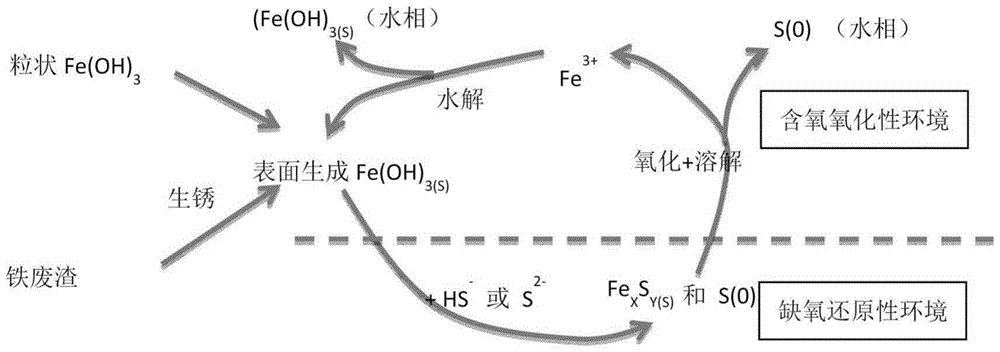 Method for in-situ control of hydrogen sulfide odor in sediments
