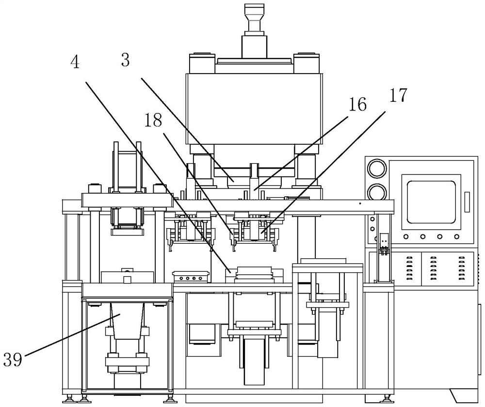 Automatic pressing hydraulic machine for commutator