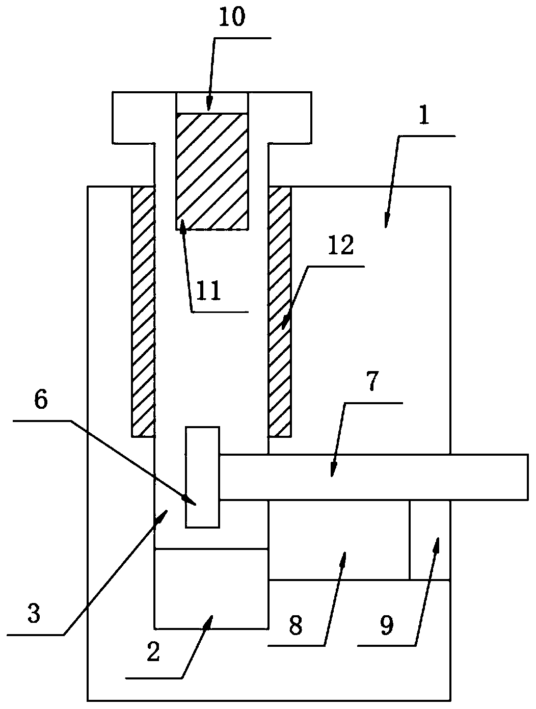 Novel lifting type zero-sticking block structure