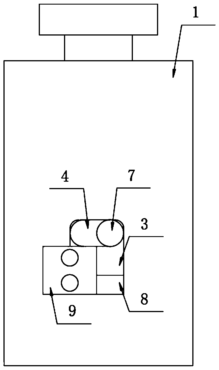 Novel lifting type zero-sticking block structure