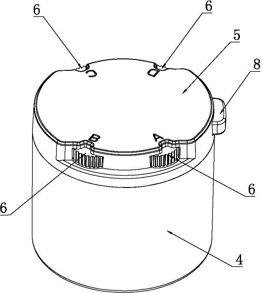 Bottle cap type coded lock and operation method thereof