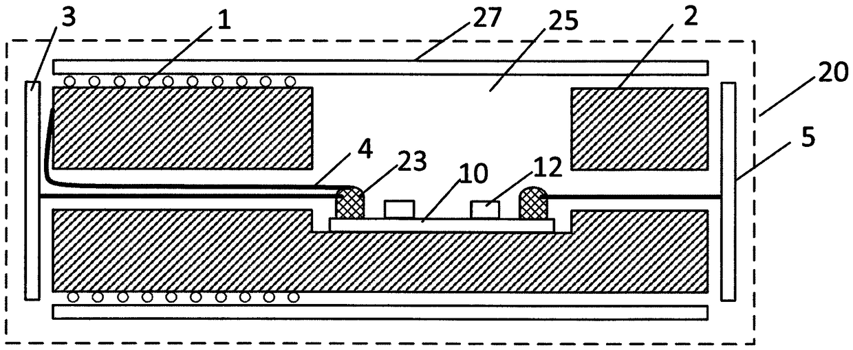 A packaging structure and packaging method for an injectable neurostimulator