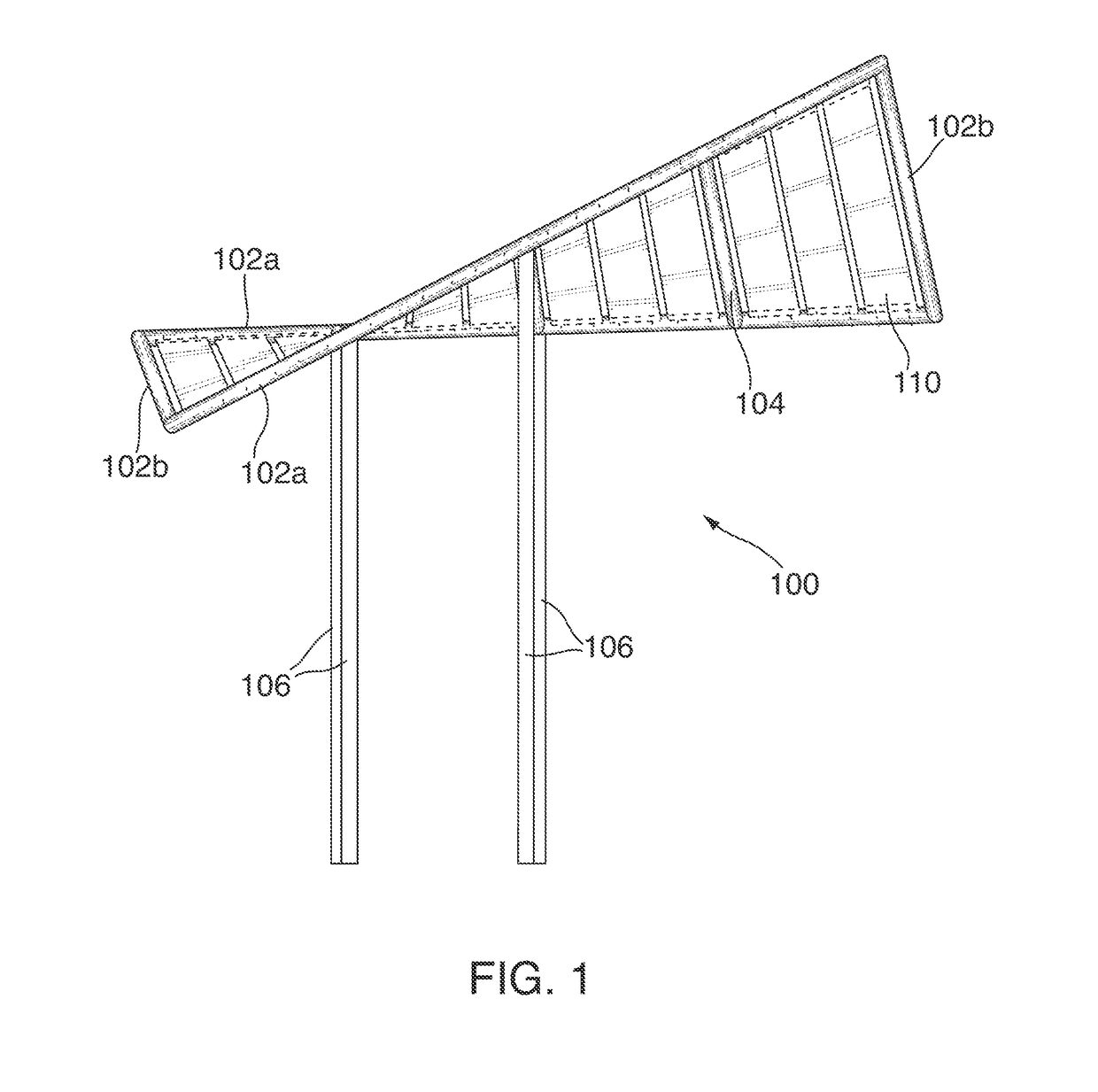 Tensioned sheet-metal based solar panels and structures for supporting the same