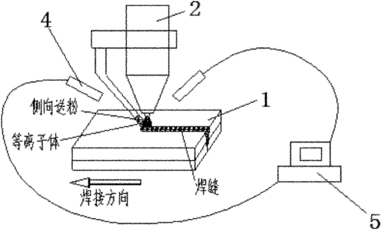 Online diagnosis method for welding defects in laser powder-adding welding process of galvanized steel based on characteristic element plasma optical signal