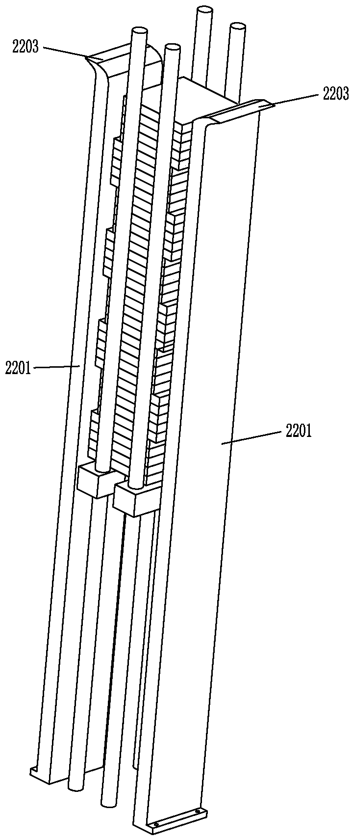 Rotary disc type automatic stacking and loading and unloading device