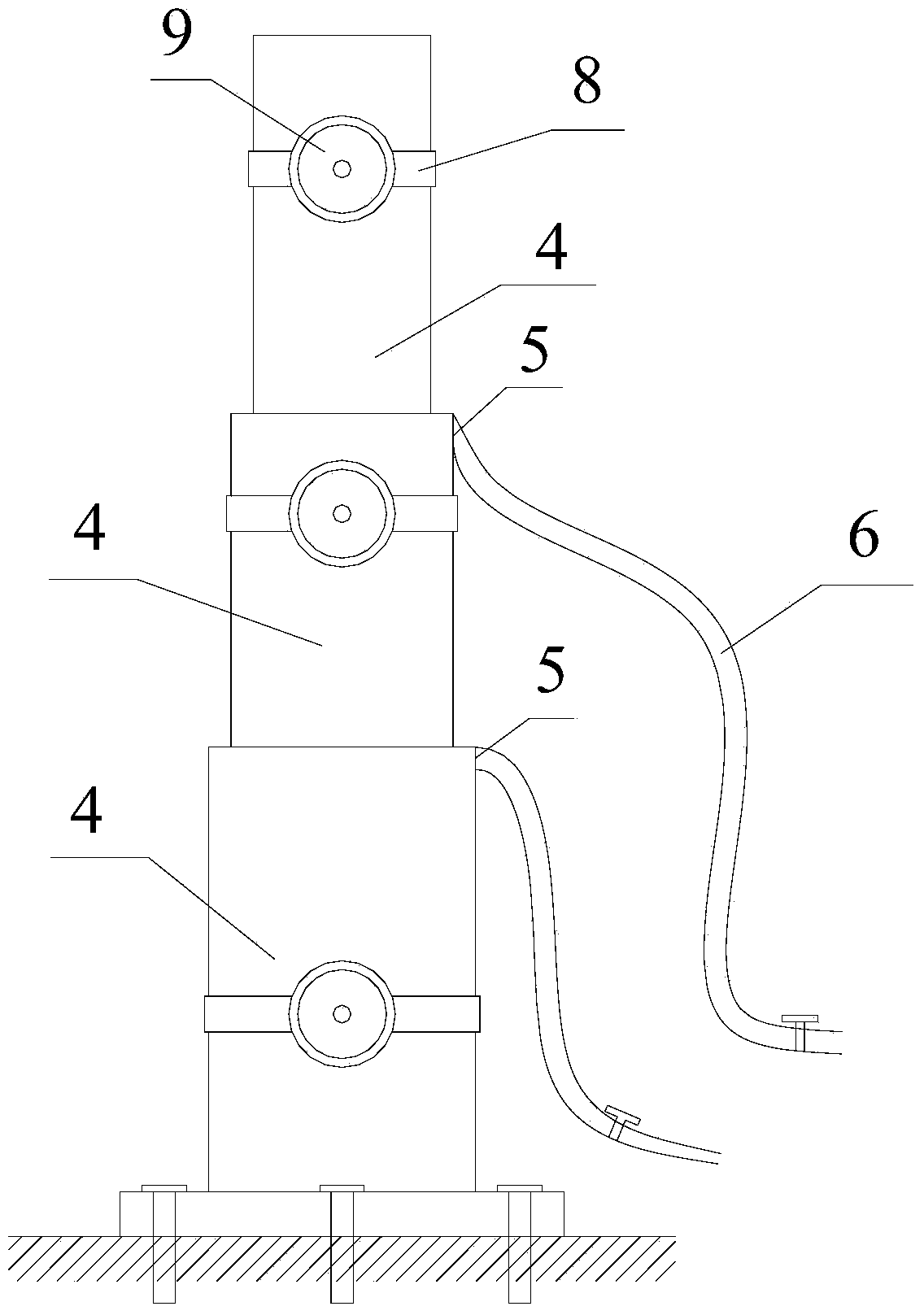 Semi-automatic liftable slope surface stone blocking device