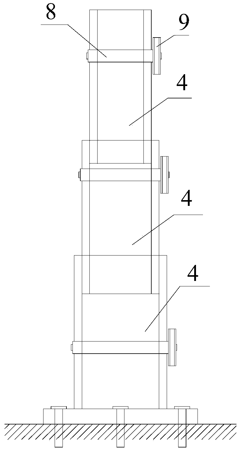 Semi-automatic liftable slope surface stone blocking device