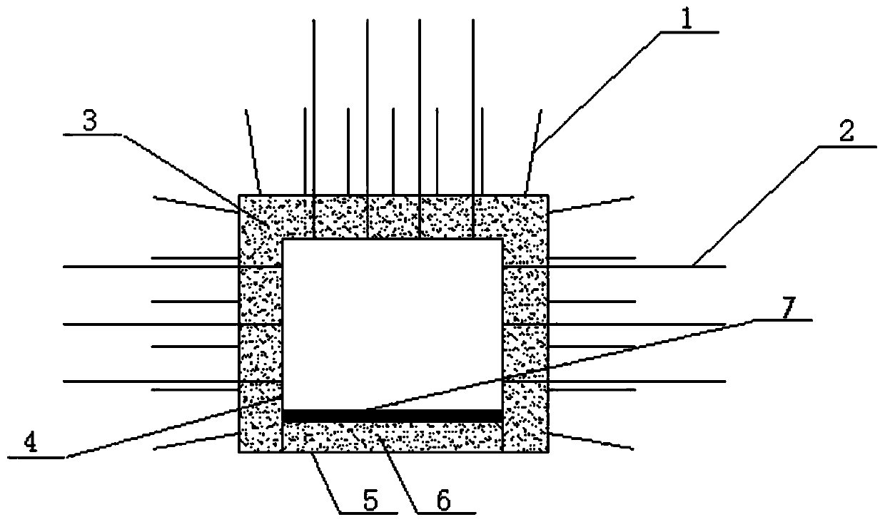 Energy-absorbing and impact-resistant roadway supporting method