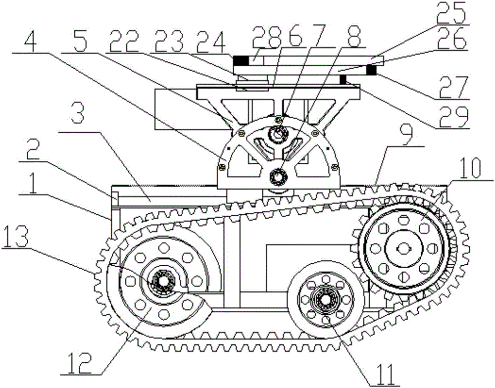 Barrier-free battle robot